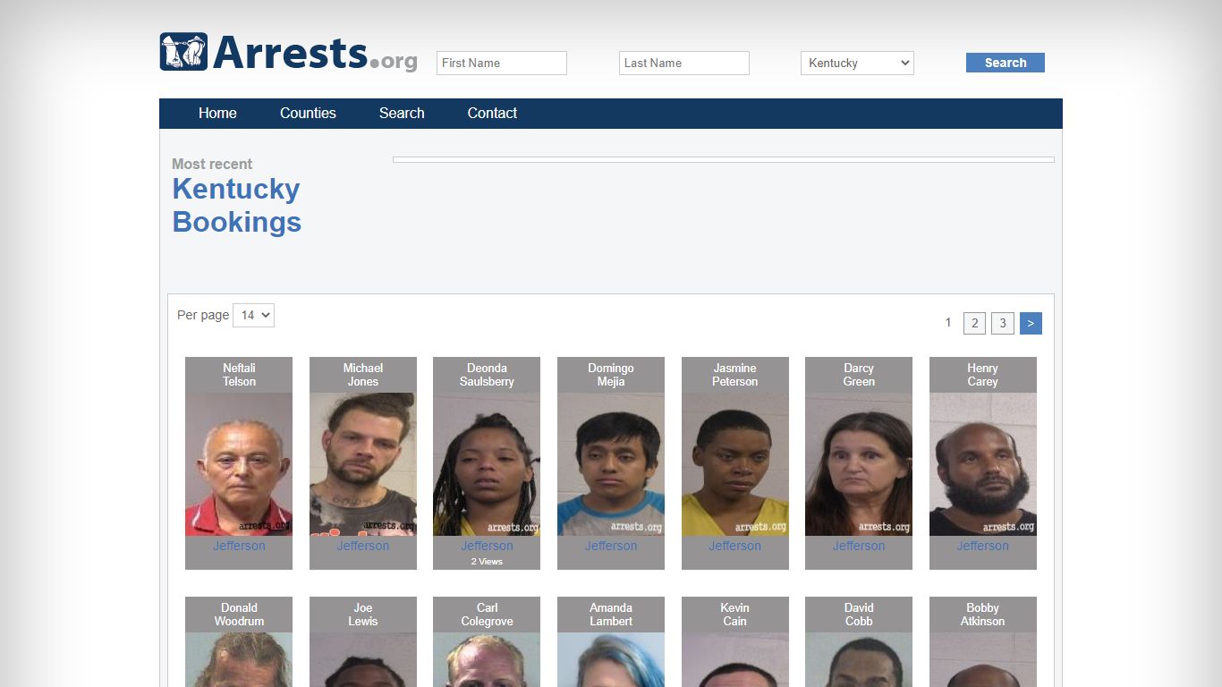 Kentucky Arrests and Inmate Search